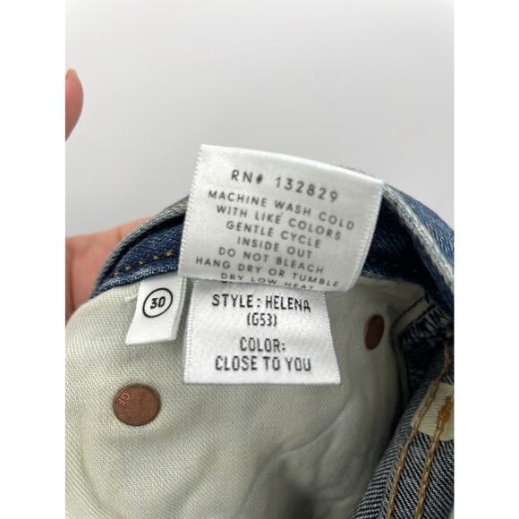 GRLFRND Jeans Womens 30 Helena High Waist Straight Leg Blue Close to You NWT - Picture 9 of 9